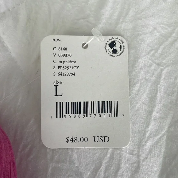 NWT Free People Pink Corset - Picture 5 of 5